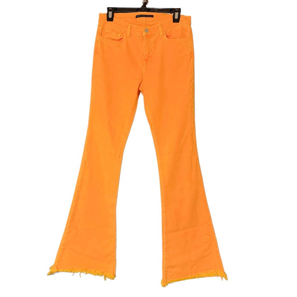 Rare Neon Orange Martini Flare Mid-rise Jeans Women’s Size 29 - Picture 3 of 9